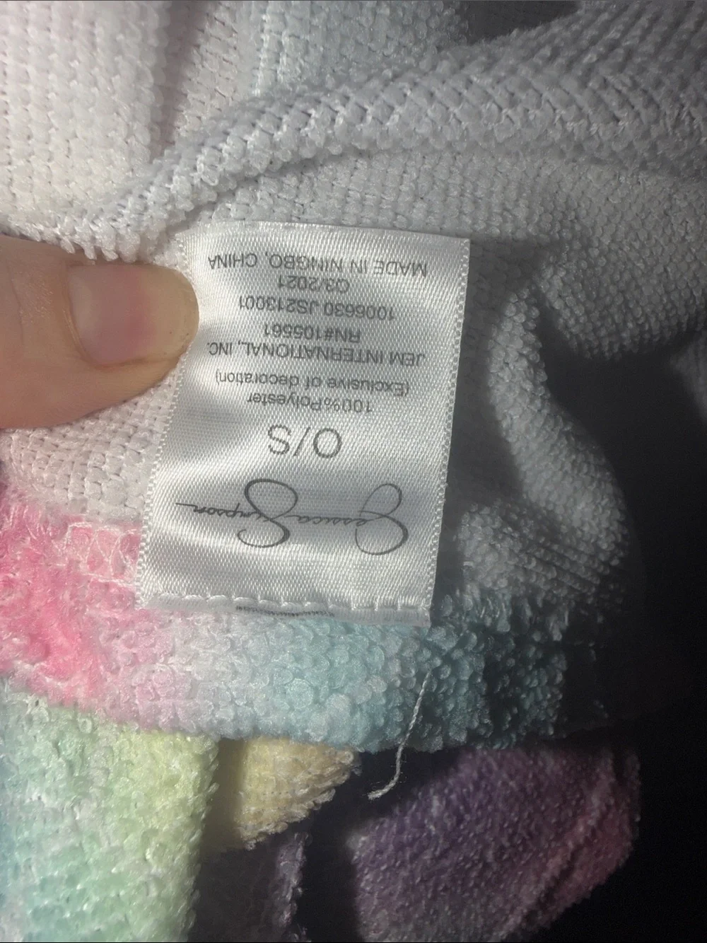Pastel Rainbow Mermaid-Scale Kids Terry Cover Up Bathrobe Towel